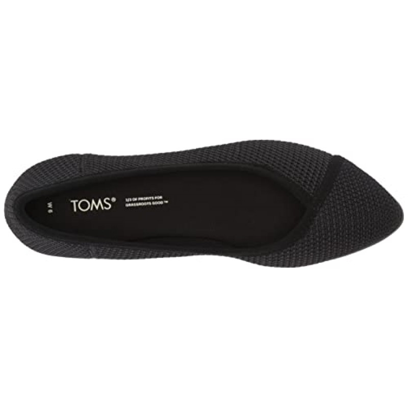 TOMS 여성 케이티 슬립온 플랫 캐주얼 - 그레이