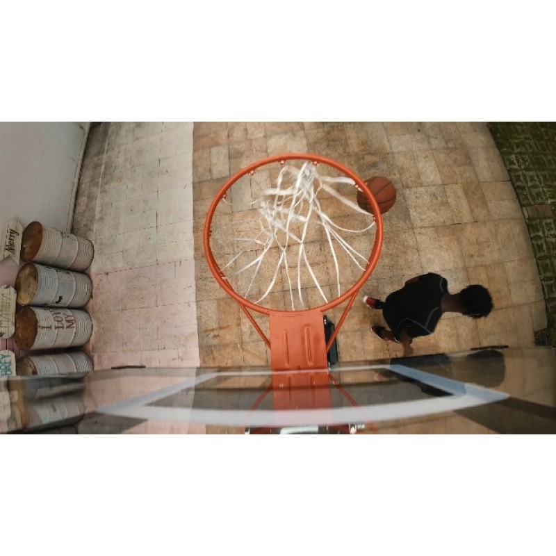 28-44인치 백보드 및 2개의 바퀴가 있는 Seray 농구 골대, 야외 농구 골대 3.2-10 FT 어린이/성인 야외/실내 조절 가능한 높이