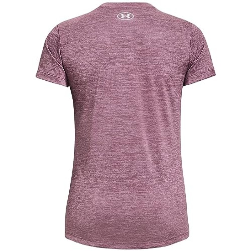 Under Armour 여성용 테크 반팔 브이넥 - 트위스트