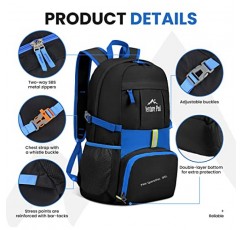 Venture Pal 35L 초경량 경량 포장 가능 접이식 여행 캠핑 하이킹 야외 스포츠 배낭 데이팟