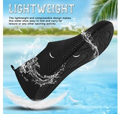 ANLUKE Womens Mens Water Shoes 해변 수영 서핑 수상 스포츠를위한 맨발 속건성 아쿠아 양말