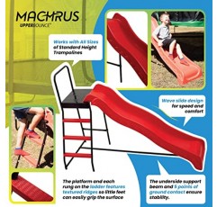 어퍼 바운스 Machrus Trampoline Step N 슬라이드, 트램펄린 사다리, 어린이 슬라이드, 트램펄린 슬라이드, 계단 슬라이드, 트램펄린 장난감, 트램펄린 계단, 트램펄린 계단