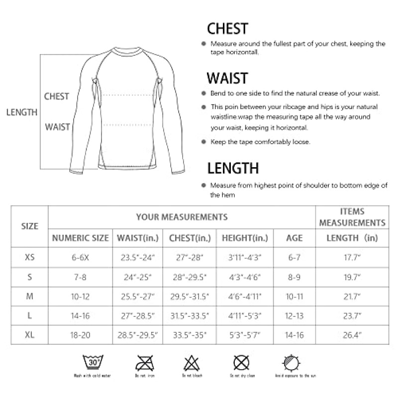 TELALEO 4, 3, 2, 5/1 팩 남아 여아 압축 셔츠 청소년 긴 소매 언더셔츠 스포츠 수분 흡수 베이스레이어