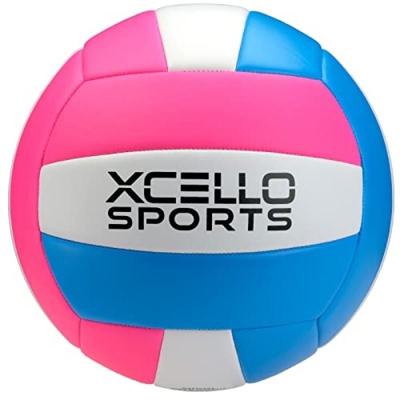 Xcello Sports 배구 다양한 그래픽(펌프 포함) 블루/그레이/화이트, 블루/핑크/화이트