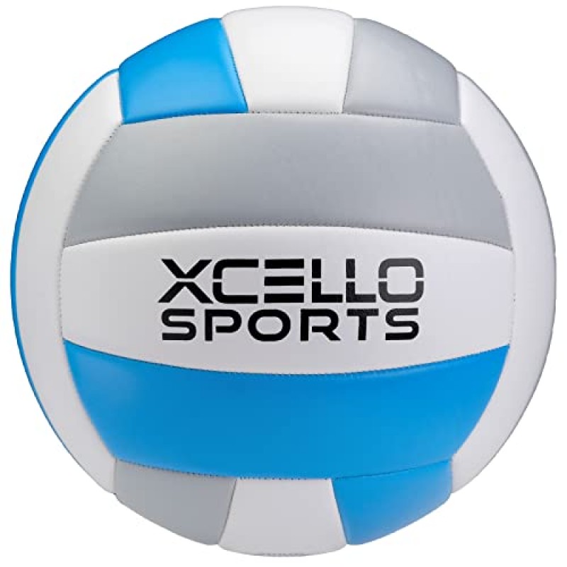 Xcello Sports 배구 다양한 그래픽(펌프 포함) 블루/그레이/화이트, 블루/핑크/화이트