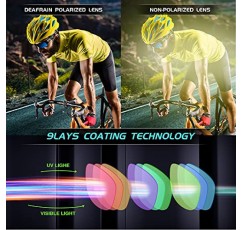 DEAFRAIN 남성용 편광 스포츠 선글라스 여성 운전 낚시 사이클링 달리기 자외선 차단