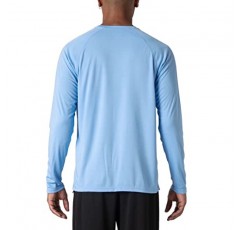 MAGCOMSEN 남성용 긴 소매 셔츠 UPF 50+ UV 자외선 차단 운동 셔츠 하이킹 달리기 운동 러쉬 가드