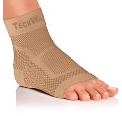 TechWare Pro 발목 보호대 압축 슬리브 - 아킬레스건염, 관절통을 완화합니다. 발 아치 지지대가 있는 발바닥 근막염 양말은 붓기와 발뒤꿈치 통증을 줄여줍니다. 스포츠 부상 회복