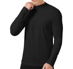 SIMIYA 남성용 모의 터틀넥 긴 소매 셔츠, 남성용 기본 하프 터틀넥 티셔츠 슬림 & 핏 써멀 스웨터