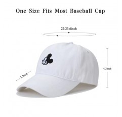 남자와 여자를위한 MOMODEER 만화 야구 모자, 야외 스포츠 장식을위한 1OO% 코튼 자수 조정 가능한 야구 모자
