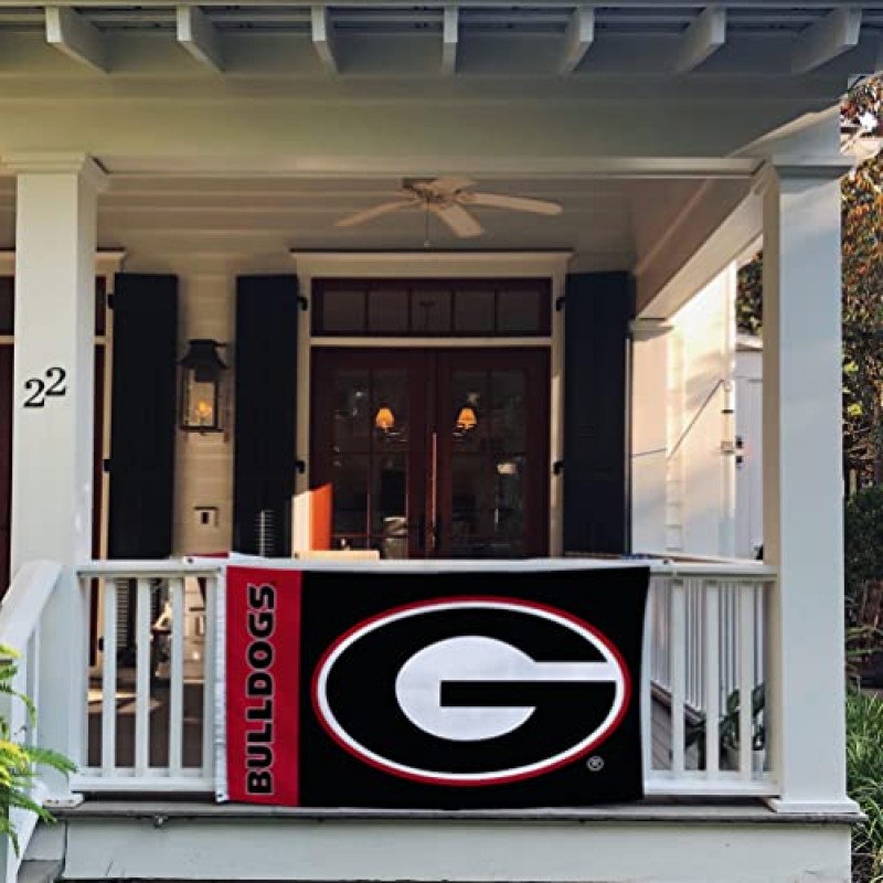 Desert Cactus University of Georgia Flag Bulldogs UGA Dawgs 플래그 배너 100% 폴리에스터 실내 실외 3x5(팀 이름)