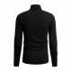 GAGELE 남성 캐주얼 슬림핏 기본 셔츠 니트 경량 풀오버 터틀넥 스웨터