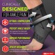 BLITZU 레이스업 발목 보호대(여성 및 남성용). 안정 장치 지지대가 있는 발 슬리브. 발목 염좌, 경골 및 종골 건염, 배구, 농구 및 부상 회복을 위한 발목 랩. 에스