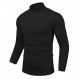 Amussiar 남성용 터틀넥 티셔츠 슬림핏 긴 소매 기본 열 캐주얼 풀오버 셔츠