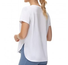 THE GYM PEOPLE 여성 운동 티셔츠 루즈핏 반소매 코튼 러닝 기본 티셔츠 밑단 분할