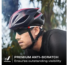 녹색 색조 랩어라운드 렌즈가 장착된 NoCry 안전 선글라스; 조절 가능한 팔과 미끄럼 방지 그립이 있는 남성용 및 여성용 착색 안전 안경; UV 400 보호 기능이 있는 작업용 안경; ANSI Z87.1 등급