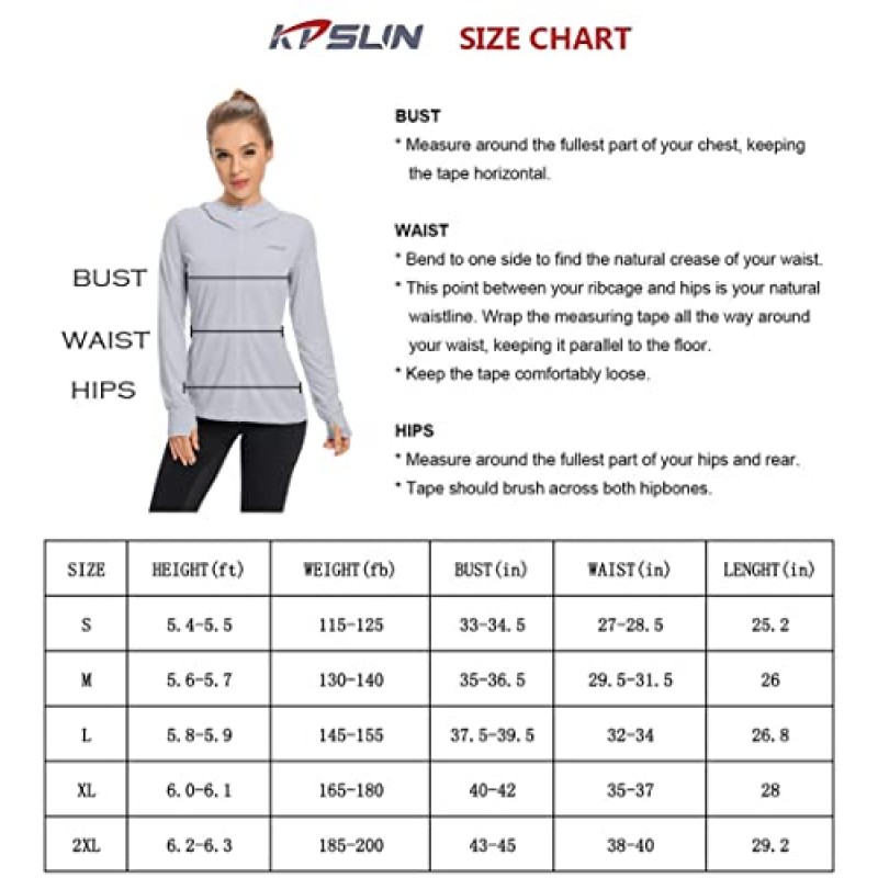 KPSUN 여성용 UPF 50+ UV 자외선 차단 의류 지퍼 업 까마귀 SPF 긴 소매 썬 셔츠 낚시 하이킹 야외 자켓