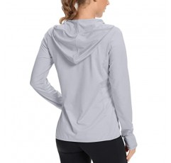 KPSUN 여성용 UPF 50+ UV 자외선 차단 의류 지퍼 업 까마귀 SPF 긴 소매 썬 셔츠 낚시 하이킹 야외 자켓