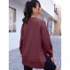 EFAN 여성용 대형 스웨터 긴 소매 크루 넥 풀오버 캐주얼 후드 2023 가을 패션 의류