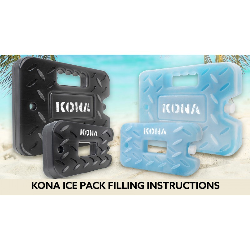 Kona Black/Ice 쿨러용 2파운드 아이스팩 - 오래 지속되는 디자인 - 재냉동 가능 재사용 가능한 쿨러 아이스팩(4)