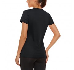 MAGCOMSEN 여성용 반팔 티셔츠 UPF 50+ 자외선 차단 퀵 드라이 운동 달리기 운동 래쉬 가드 탑
