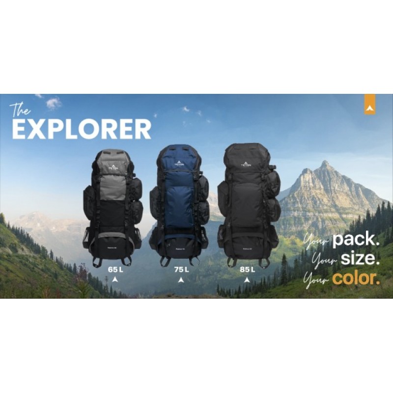 TETON Sports Explorer 내부 프레임 배낭은 하이킹, 캠핑, 배낭 여행, 레인 커버 포함에 적합합니다.