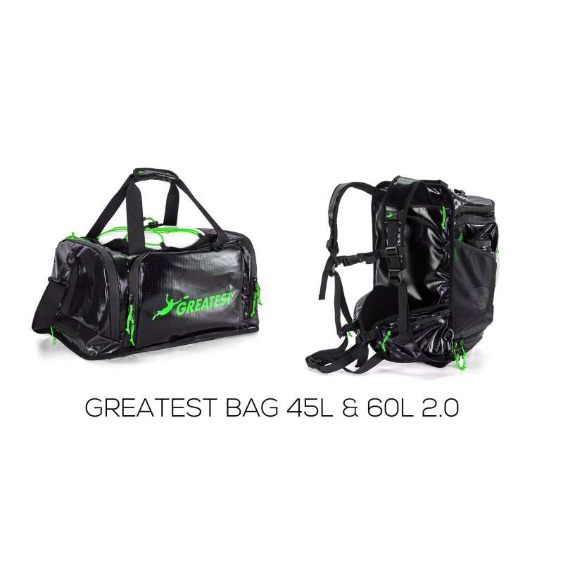 최고의 Ultimate Bag 60 리터 - 세계 최고의 프리스비 가방 1위. 절연된 냉각기 구획 및 조직 시스템이 내장되어 있습니다. 기타 야외 스포츠에도 완벽한 스포츠 더플 백(실버)