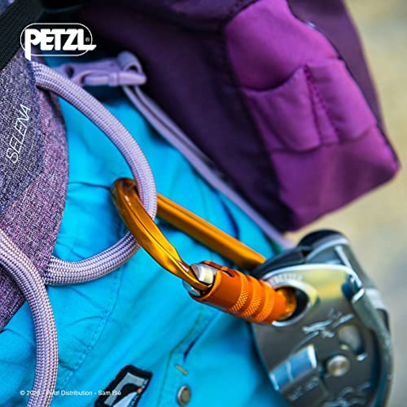 Petzl GRIGRI 빌레이 장치 - 스포츠, 전통 및 탑 로프 등반을 위한 캠 보조 차단 기능이 있는 빌레이 장치