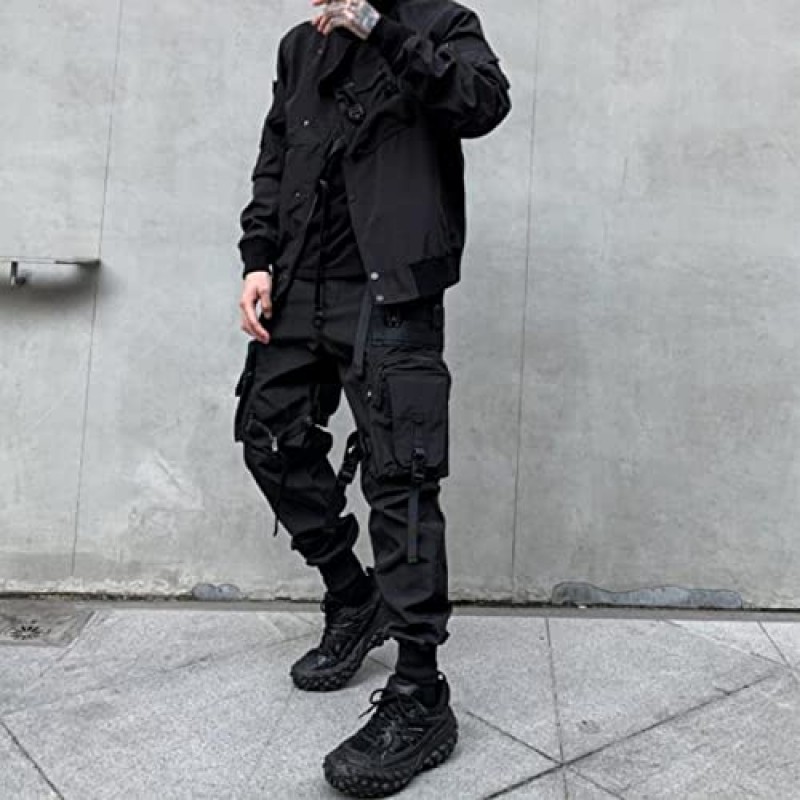 Aelfric Eden Mens Techwear 조깅 바지 긴 멀티 포켓 야외 패션 캐주얼 조깅 쿨 팬츠