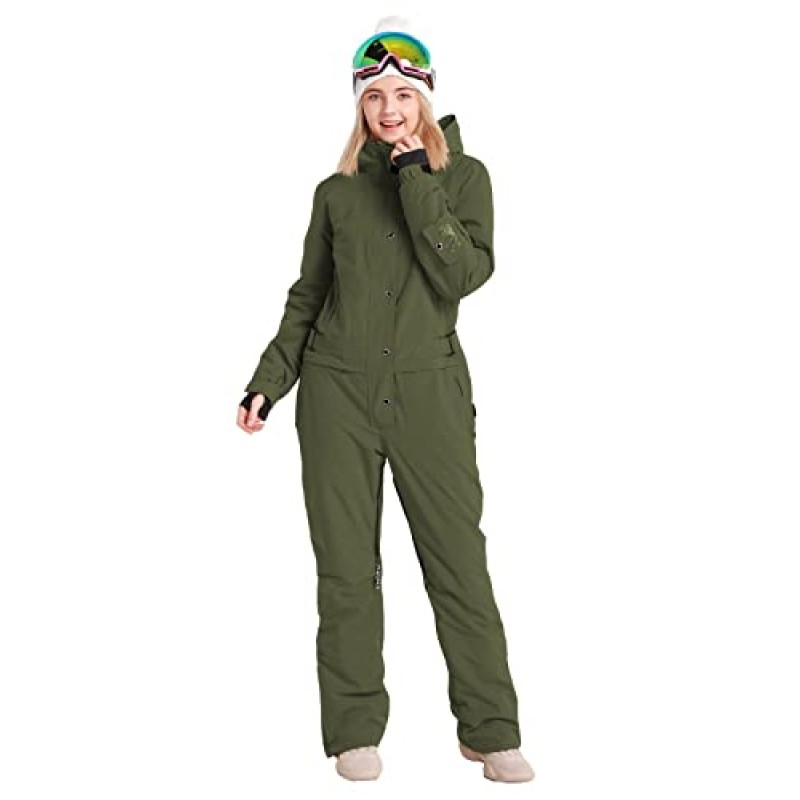 Bluemagic Womens Snowsuit 원피스 스키복 점프슈트 다채로운 작업복 스노우보드 재킷