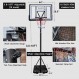 HEROPRO 휴대용 농구 골대 야외 실내, 농구 목표 시스템 3.8-10ft 어린이와 성인을 위해 조절 가능, 44 인치 백보드