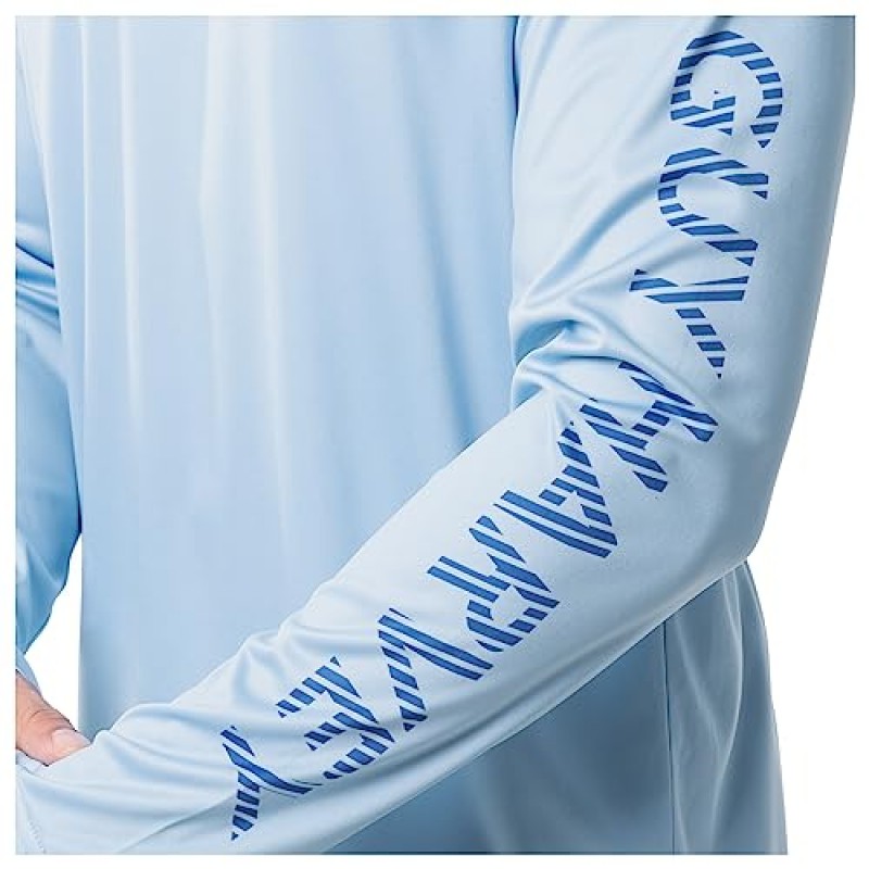 Guy Harvey 남성용 긴팔 퍼포먼스 티셔츠 UPF 30+ 자외선 차단 기능