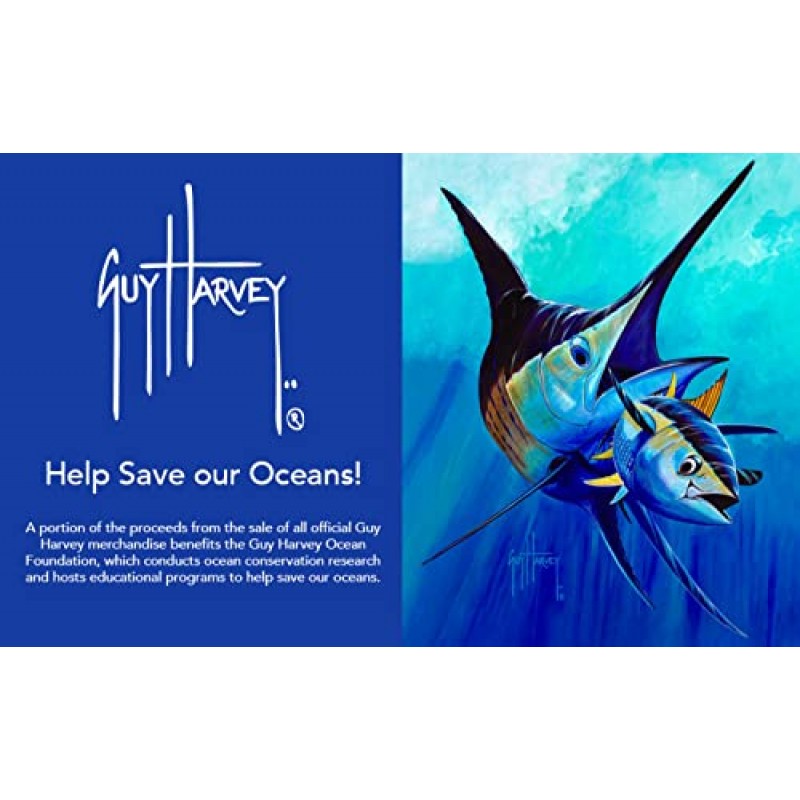 Guy Harvey 남성용 긴팔 퍼포먼스 티셔츠 UPF 30+ 자외선 차단 기능