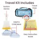 LifeVac Blue 여행 키트 - 질식 구조 장치, 어린이 및 성인을 위한 휴대용 흡입 구급 상자, 어린이용 기도 흡입 장치
