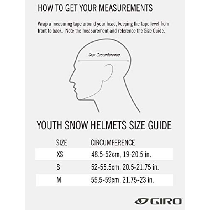 Giro Crue MIPS 아동용 스키 헬멧 - 청소년, 유아, 남아 및 여아용 스노보드 헬멧