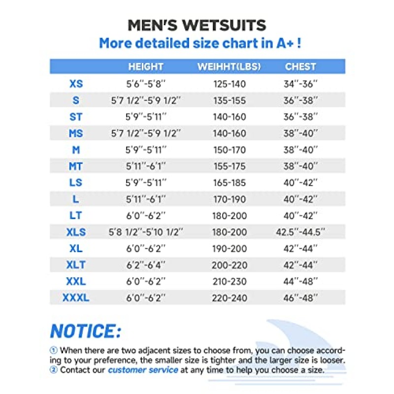 남성용 Divmystery 잠수복(14 사이즈) - 슈퍼 신축성 - 남성용 3/2mm 전신 잠수복, 서핑 다이빙용 잠수복 스노클링 카약 패들보딩 수상 스포츠