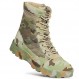 Tebapi 남자 군사 전술 부츠 배낭 야외 하이킹 캠핑 등산 트레킹 위장 발목 부츠 육군 신발 전투 방수 사이드 지퍼