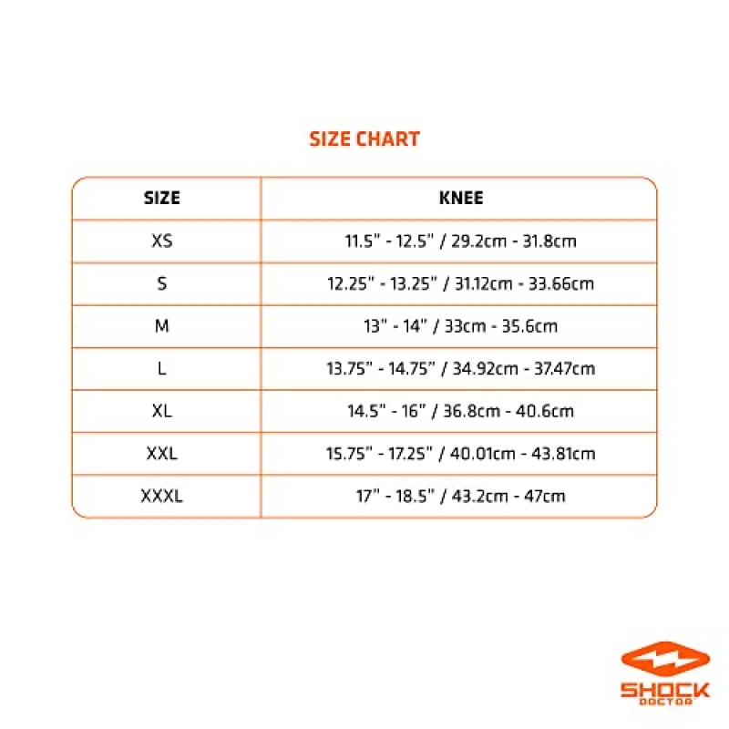 남성 및 여성을 위한 Shock Doctor 압축 무릎 보호대, 최대 지지력, 조절 가능한 이중 경첩
