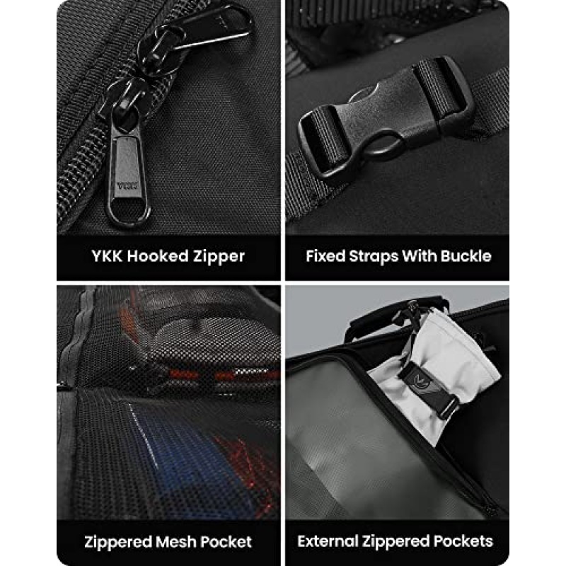OutdoorMaster 스노우보드 가방, ABS 하드 쉘 엔드 방수 안감이 있는 스노우보드 여행 가방, 여행용 패딩 스노우보드 가방