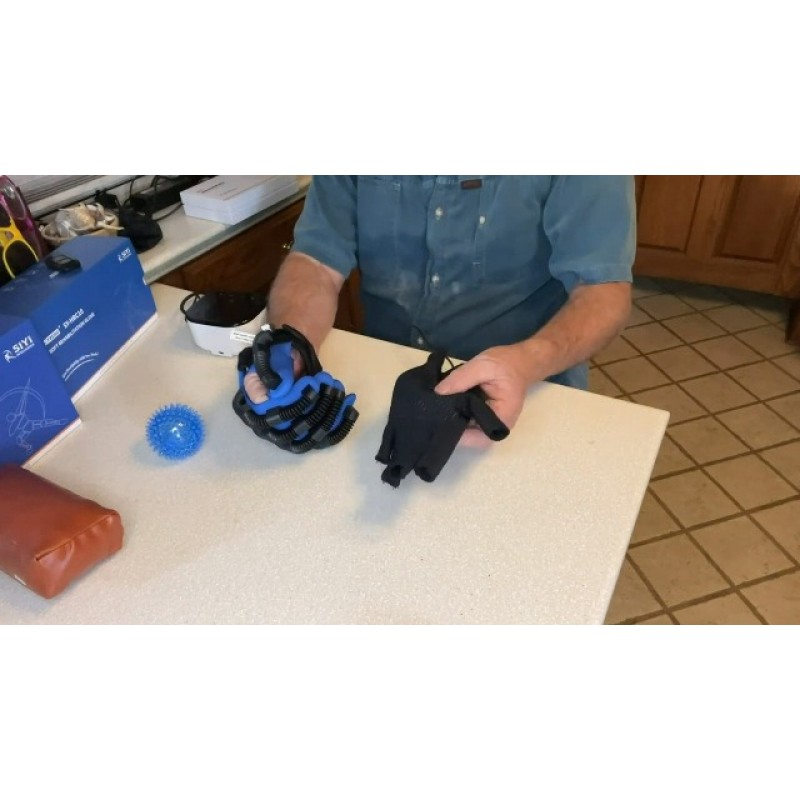 Syrebo 재활 로봇 장갑, C10 모델 편마비 손가락 재활 트레이너 로봇 장갑 가정용 뇌졸중 복구 장비