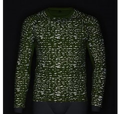 WILDSPARK 남성용 반사 성능 운동 남성용 야외 긴팔 셔츠, 높은 가시성 및 UPF 50+ 자외선 차단