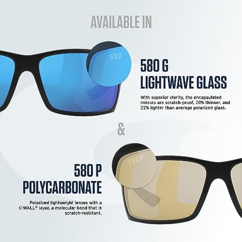 Costa Del Mar 여성용 마야 편광 라운드 선글라스, 샤이니 코럴 토터스/그린 미러 편광-580G, 55mm