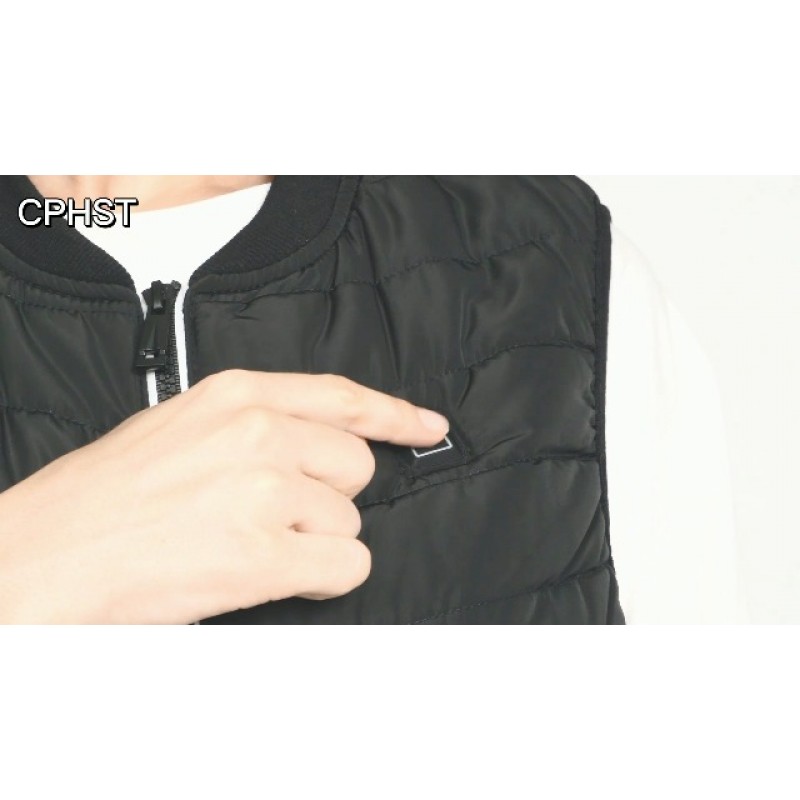 남성 여성용 CPHST 가열 조끼, 배터리 팩이 포함된 USB 전기 가열 재킷, 경량 따뜻한 조끼 야외