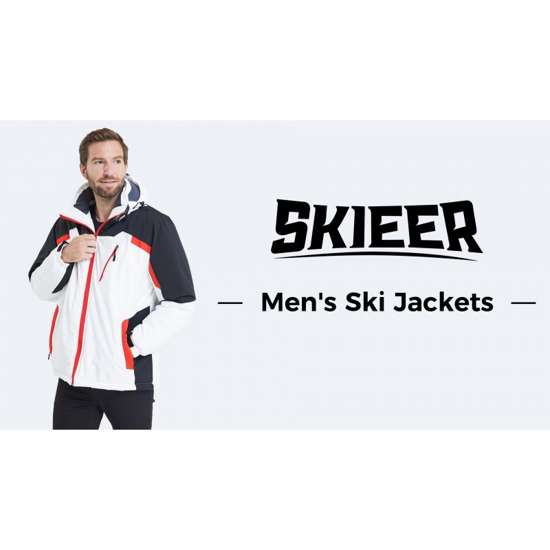 Skieer 남성용 방수 스키 재킷 겨울 스노우 코트 방풍 스노우 보드 재킷 따뜻한 비옷