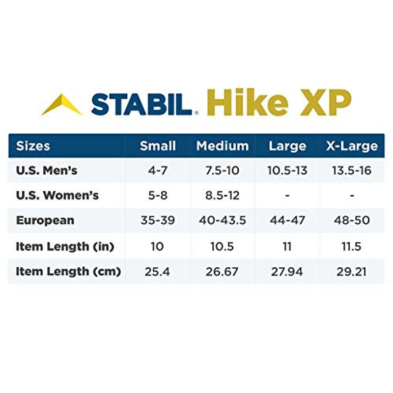 눈과 얼음 하이킹을 위한 STABIlicers Hike XP 트랙션 클리트