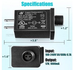 교체 마당 풍선 어댑터 전원 공급 장치 할로윈 크리스마스 풍선 장식을위한 12Vdc 1.0A 클래스 2 전원 공급 장치 (2)