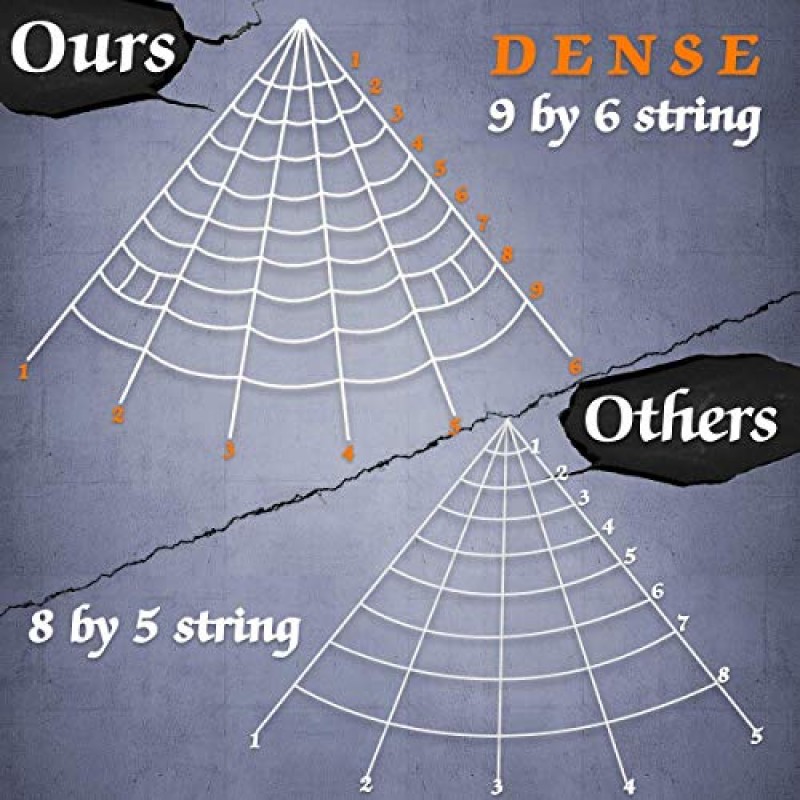 Pawliss 2 PC 할로윈 스파이더 웹, 16 피트 자이언트 스파이더 웹 슈퍼 스트레치 거미줄 세트, 실내 실외 마당 홈 의상 파티 유령의 집 장식을위한 거대한 스파이더 웹