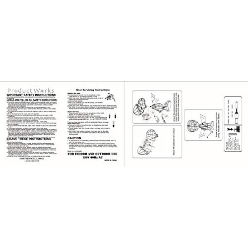 ProductWorks 18인치 땅콩 3D 사전 조명 우드스톡 산타 모자 크리스마스 휴일 마당 예술 장식, 조명 35개