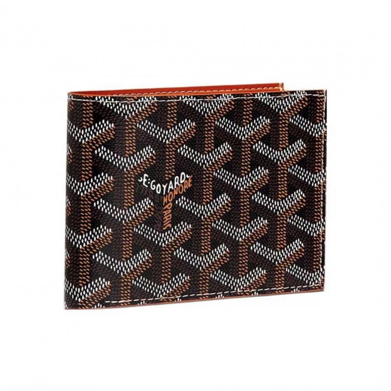 Goyard Goya 클립 지갑 클래식 남성 및 여성 가죽 프린트 짧은 접이식 카드 홀더 다기능 동전 지갑