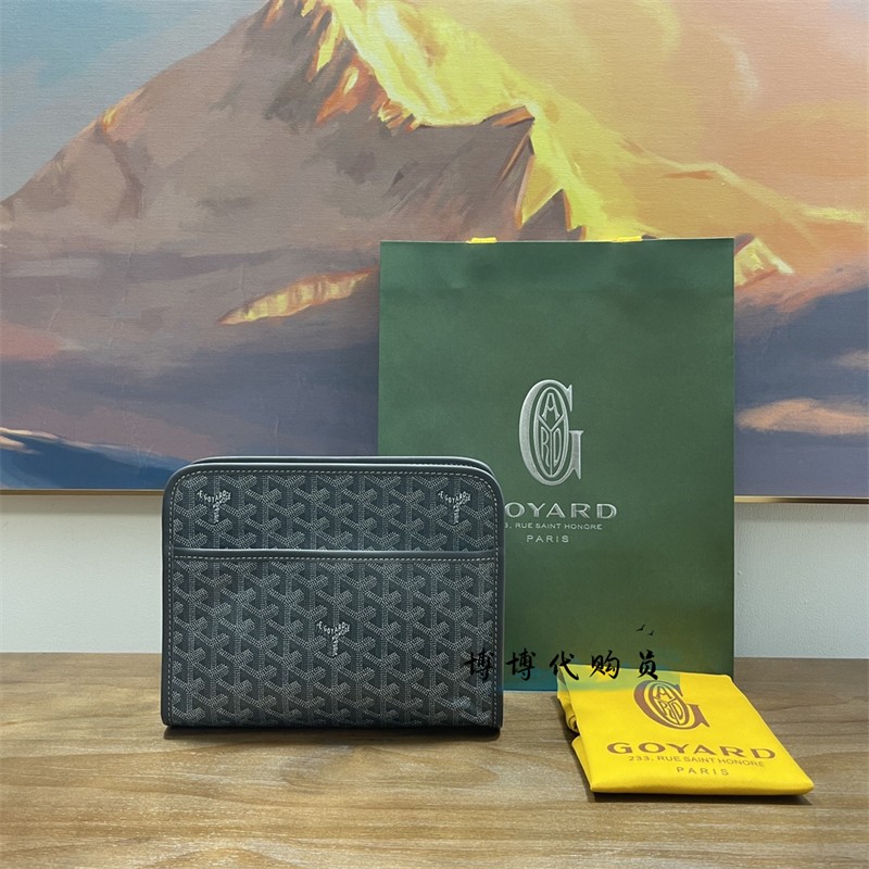 프랑스 구매대행 Goyard/Goya 프린트 세면용품 가방 클러치백 화장품 가방 남성과 여성을 위한 작은 사각형 가방 같은 스타일